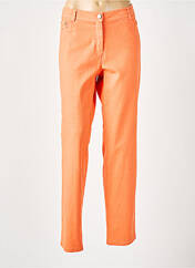 Pantalon droit orange DIVAS pour femme seconde vue