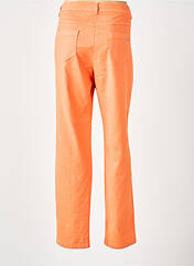 Pantalon droit orange DIVAS pour femme seconde vue