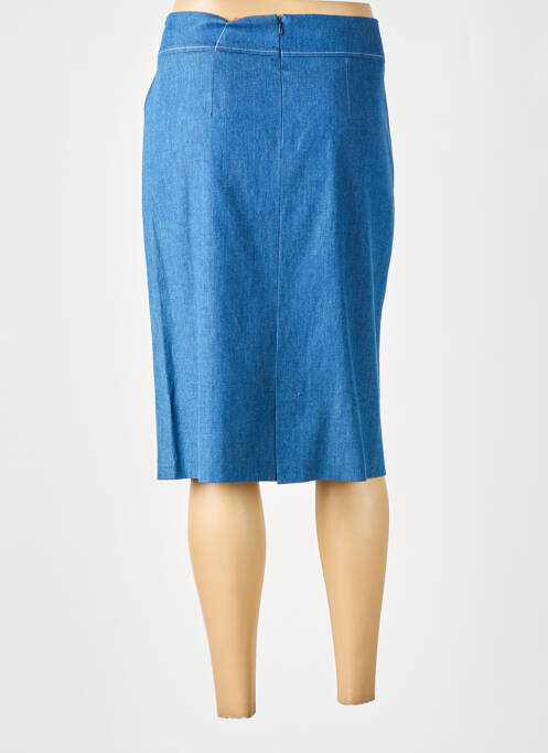 Jupe mi-longue bleu GEVANA femme