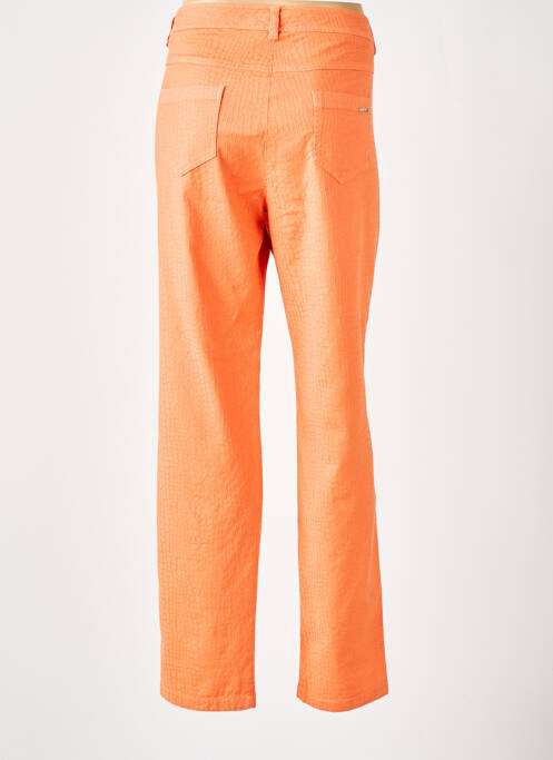 Pantalon droit orange DIVAS pour femme