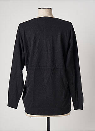 Pull col v manches longues noir FELINO femme