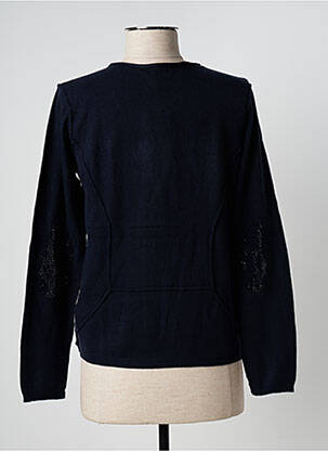 Veste casual col rond bleu FELINO femme