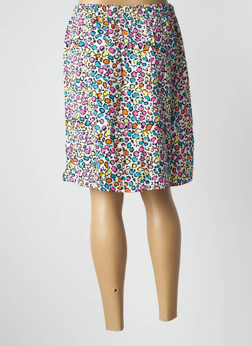 Jupe mi-longue blanc FELINO pour femme