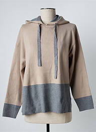 Pull stretch manches longues beige FELINO femme
