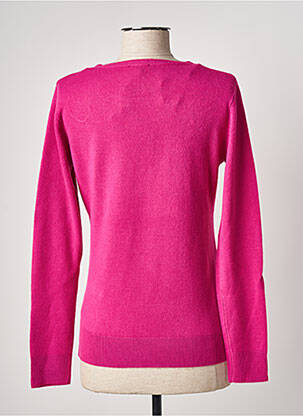 Pull coupe cintrée manches longues rose FELINO femme