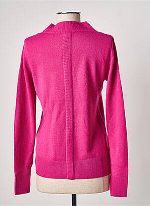 Pull coupe cintrée manches longues rose FELINO femme