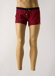 Short de bain imprimé fantaisie rouge HOM homme