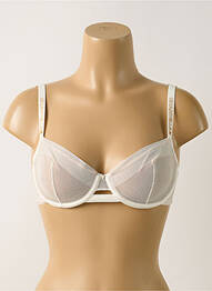 Soutien-gorge effet matière satinée haut soutien-gorge emboitant blanc CHANTELLE femme