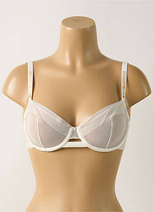 Soutien-gorge effet matière satinée haut soutien-gorge emboitant blanc CHANTELLE femme