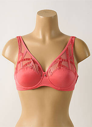 Soutien-gorge effet matière satinée haut soutien-gorge emboitant rose LOUISA BRACQ femme