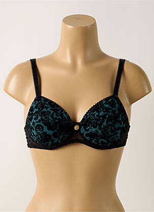 Soutien-gorge effet matière satinée haut soutien-gorge emboitant noir ANTIGEL femme