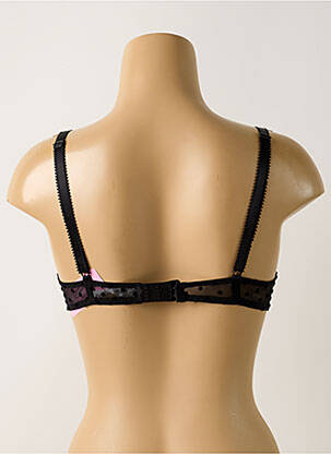 Soutien-gorge effet matière satinée haut soutien-gorge emboitant noir ANTIGEL femme