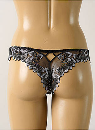 Tanga tanga noir LOUISA BRACQ femme