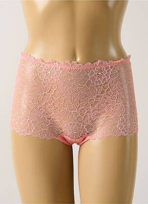 Tanga rose FRALY pour femme