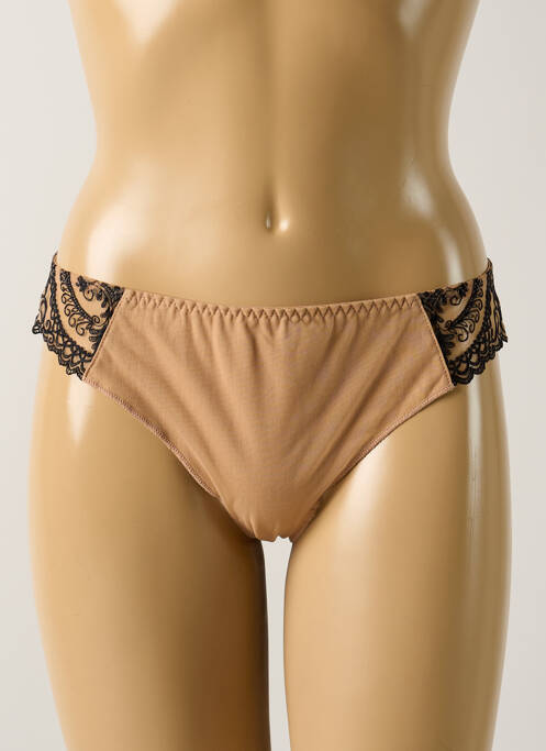 Tanga beige LOUISA BRACQ pour femme