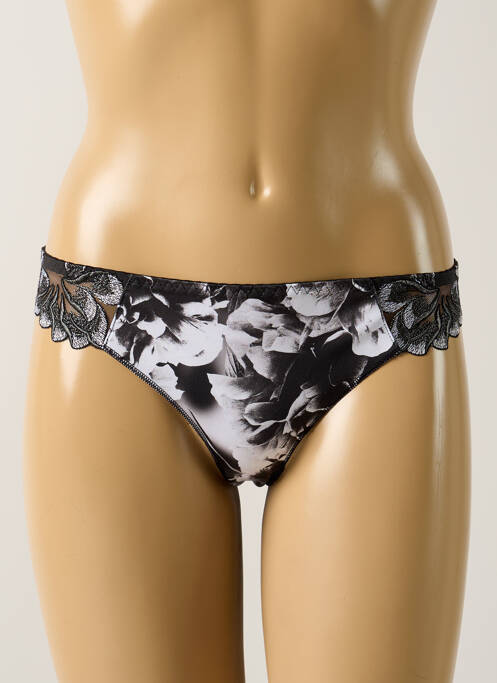 Tanga noir LOUISA BRACQ pour femme