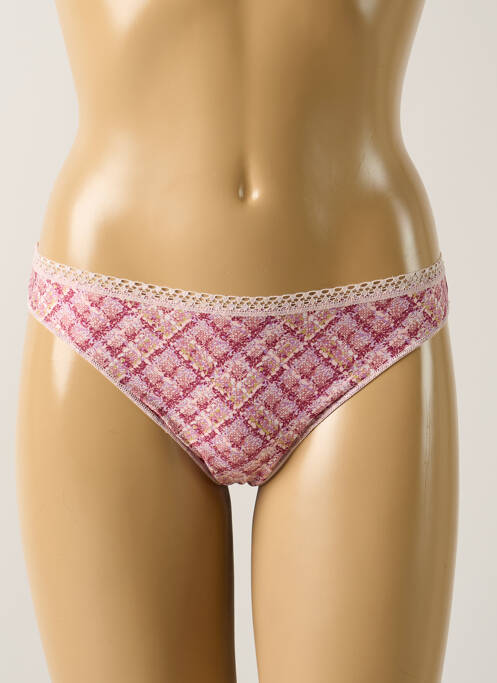 Tanga rose ANTIGEL pour femme