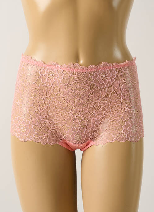 Tanga rose FRALY pour femme