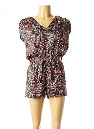 Combishort coupe cintrée orange LA FEE MARABOUTEE femme