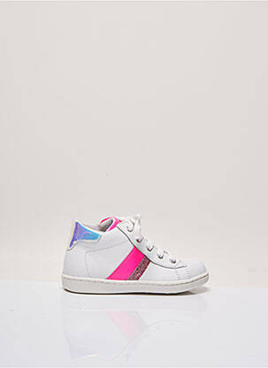 Baskets voute plantaire bout rond blanc FR fille