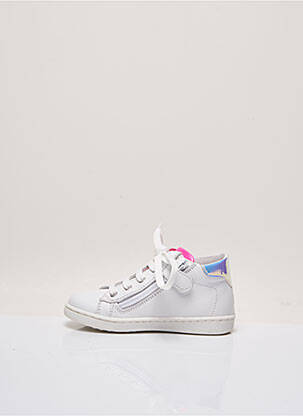 Baskets voute plantaire bout rond blanc FR fille