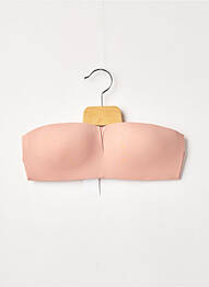 Soutien-gorge effet matière satinée haut bandeau rose PASSIONATA femme
