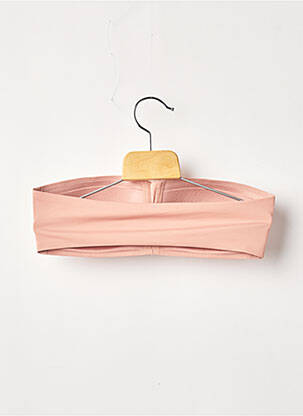 Soutien-gorge effet matière satinée haut bandeau rose PASSIONATA femme