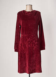 Robe mi-longue manches longues manches longues rouge TRANQUILLO femme