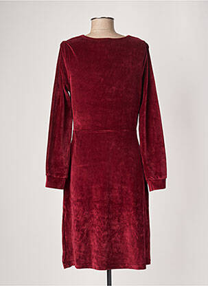 Robe mi-longue manches longues manches longues rouge TRANQUILLO femme