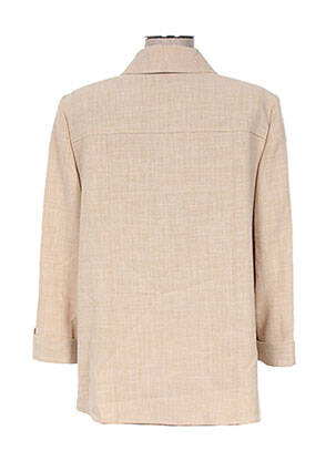 Veste casual coupe droite beige NONET femme