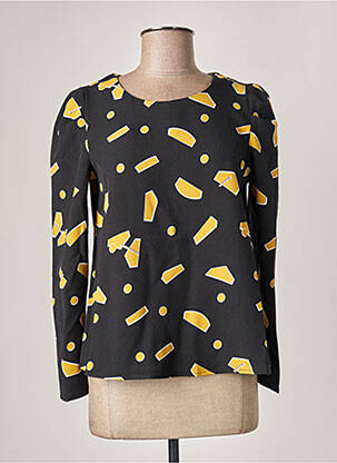 T-shirt manches longues manches longues noir DESIGUAL femme
