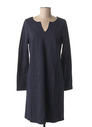Robe mi-longue manches longues manches longues bleu LE BOUDOIR D'EDOUARD femme