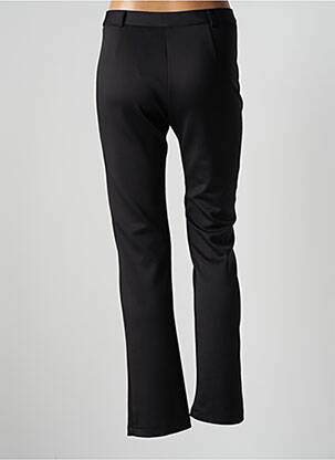 Pantalon slim tissage popeline taille normale noir HALOGENE femme