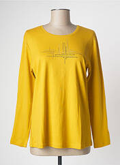 T-shirt jaune SIGNATURE pour femme seconde vue