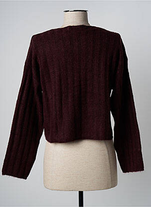 Pull tissage chiné manches longues rouge ESPRIT femme