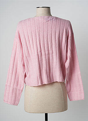 Pull tissage chiné manches longues rose ESPRIT femme