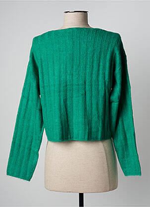 Pull tissage chiné manches longues vert ESPRIT femme