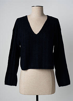 Pull tissage chiné manches longues bleu ESPRIT femme