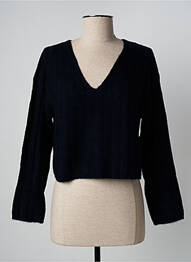 Pull tissage chiné manches longues bleu ESPRIT femme