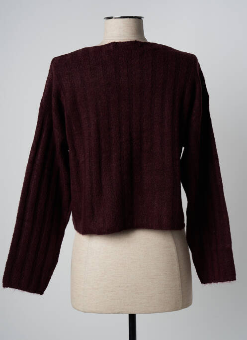 Pull tissage chiné manches longues rouge ESPRIT femme