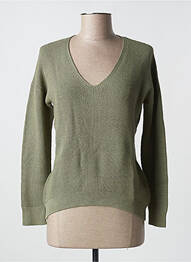 Pull col v manches longues vert ESPRIT femme