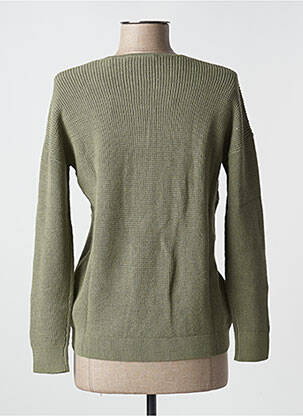 Pull col v manches longues vert ESPRIT femme