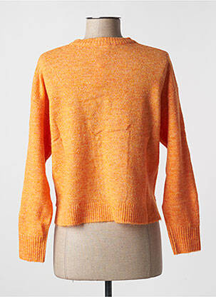 Pull tissage chiné manches longues orange ESPRIT femme