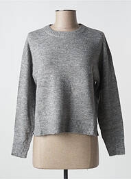 Pull tissage chiné manches longues gris ESPRIT femme