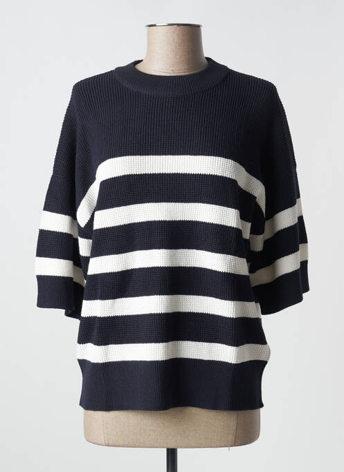Pull resserrée sur le bas manches 3/4 bleu ESPRIT femme