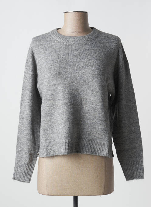 Pull tissage chiné manches longues gris ESPRIT femme