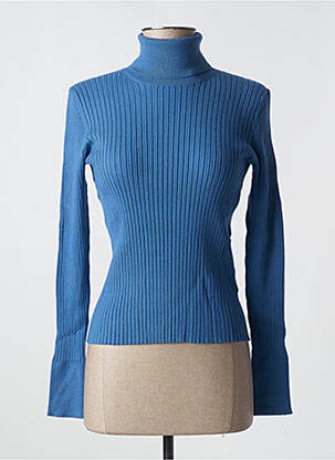 Pull col roulé bleu EDC BY ESPRIT pour femme