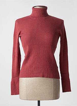 Pull col roulé rouge EDC BY ESPRIT pour femme