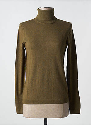 Pull col roulé vert EDC BY ESPRIT pour femme