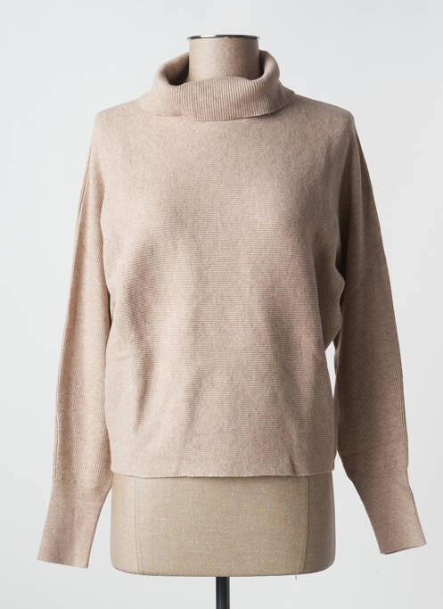 Pull col roulé beige ESPRIT pour femme